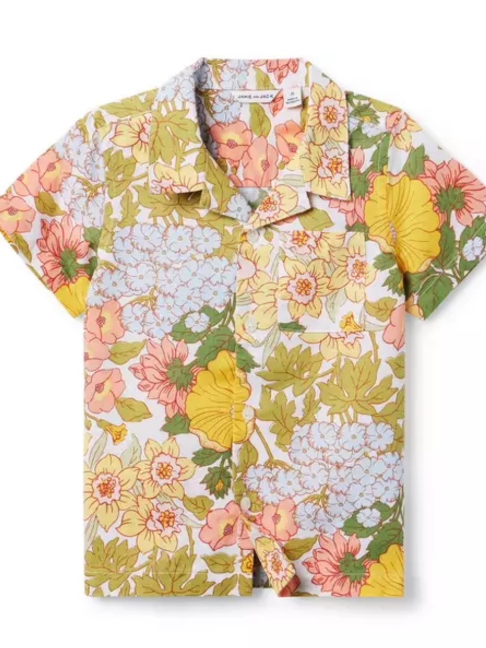 JANIE AND JACK BOYS FLORAL CABANA SHIRT